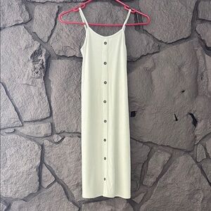Girl’s Sage Green Sleeveless Maxi Dress